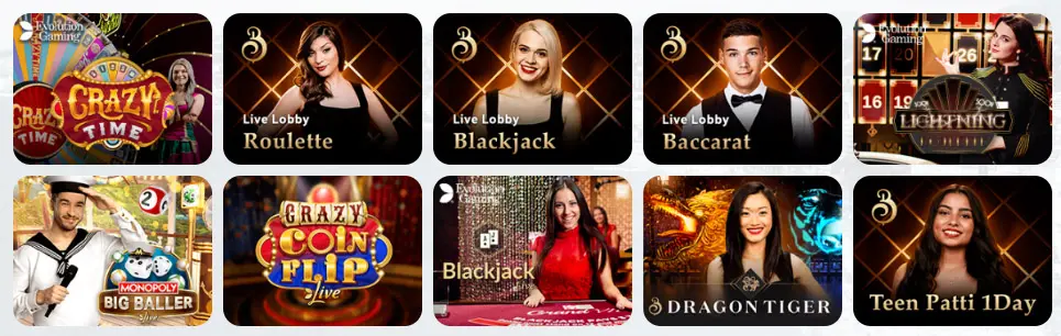 Jeux de casino en direct CAT CASINO