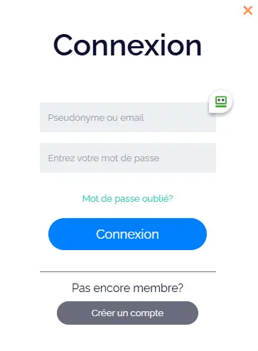 Connexion des membres du Cat Casino