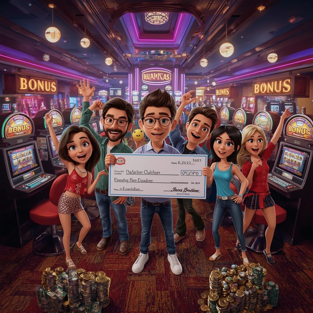 bonus dans les mains d’un homme au casino CAT CASINO