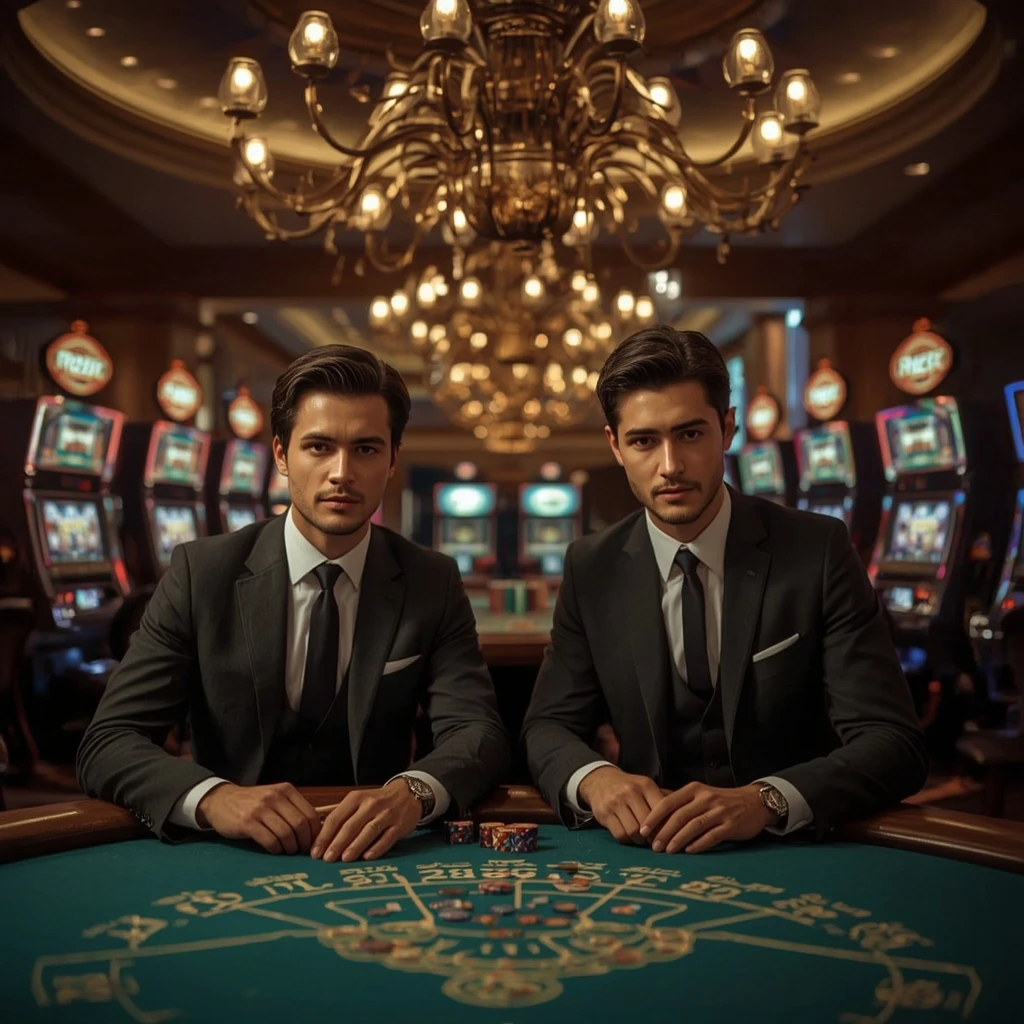 Deux joueurs de poker au Cat Casino